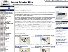 Tablet Screenshot of laserprinterkits.com